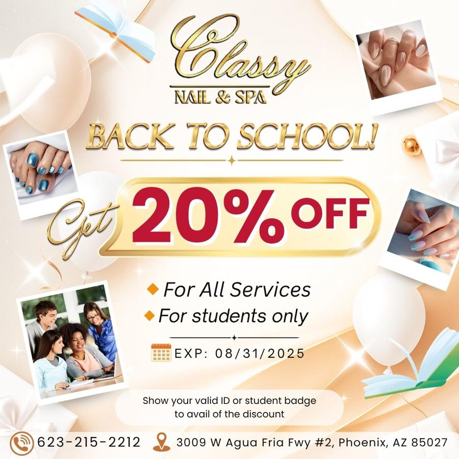 Back to school offer